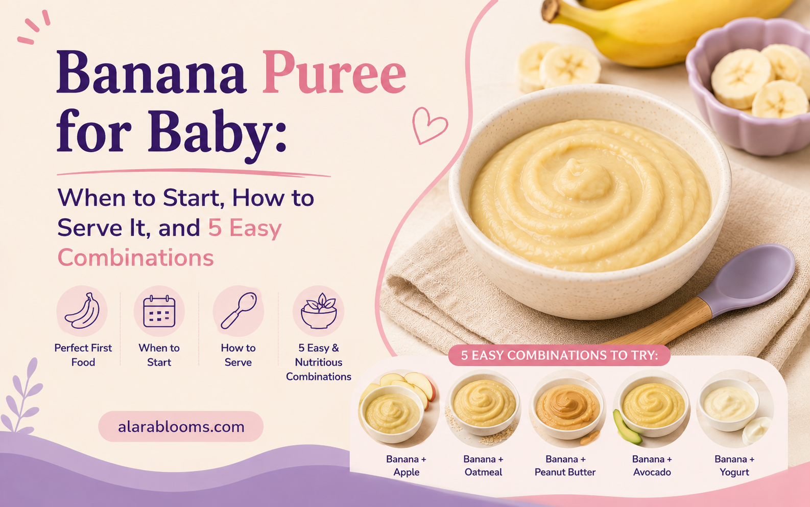 Banana puree for baby, when to start and how to serve