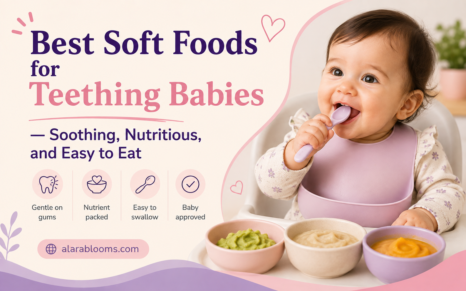 Best soft foods for teething babies